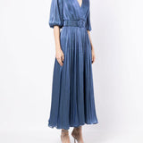 Abito Breannie con design satinato in blu Costarellos - donna 