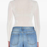 Body in maglia a maniche lunghe in bianco Self-portrait - donna 