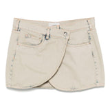 Minigonna in denim grigio Coperni - donna 