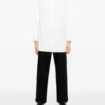 Camicia a maniche lunghe in cotone in bianco Yohji yamamoto - uomo 