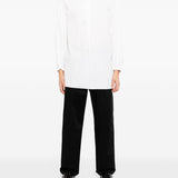 Camicia a maniche lunghe in cotone in bianco Yohji yamamoto - uomo 