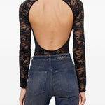 Body in pizzo vivian-utlt in nero Diesel - donna 