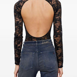 Body in pizzo vivian-utlt in nero Diesel - donna 