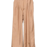 Pantaloni plissé con cintura in beige Zimmermann - donna 