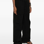 Pantaloni cargo con coulisse in nero Entire studios - unisex 