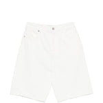 Shorts con taschei in bianco Loulou de saison - donna 