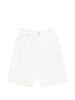 Shorts con taschei in bianco Loulou de saison - donna