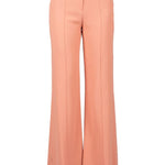Pantaloni flared in cady a vita alta in rosa Elie Saab - donna 