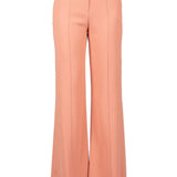 Pantaloni flared in cady a vita alta in rosa Elie Saab - donna 