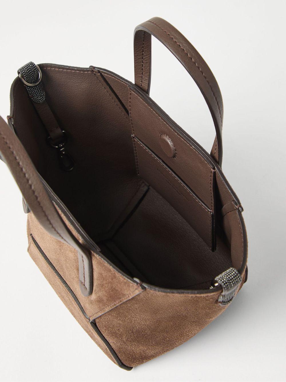 Borsa a tracolla BC Duo mini in marrone Brunello Cucinelli - donna 