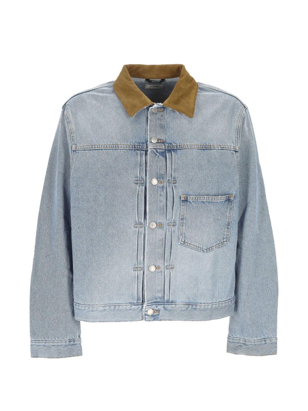 Giacca con colletto a coste blu Haikure - uomo 