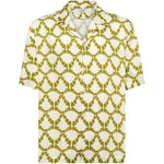 Camicia a fantasia in beige e verde Laneus - uomo 