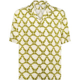 Camicia a fantasia in beige e verde Laneus - uomo 