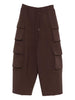 Pantaloni cargo con coulisse in marrone Feng Chen Wang - uomo