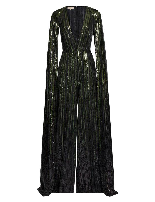Tuta Intera Con Paillettes in nero Elie saab - donna 