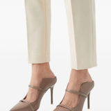 Mules Maureen 85 stiletto in nappa taupe 