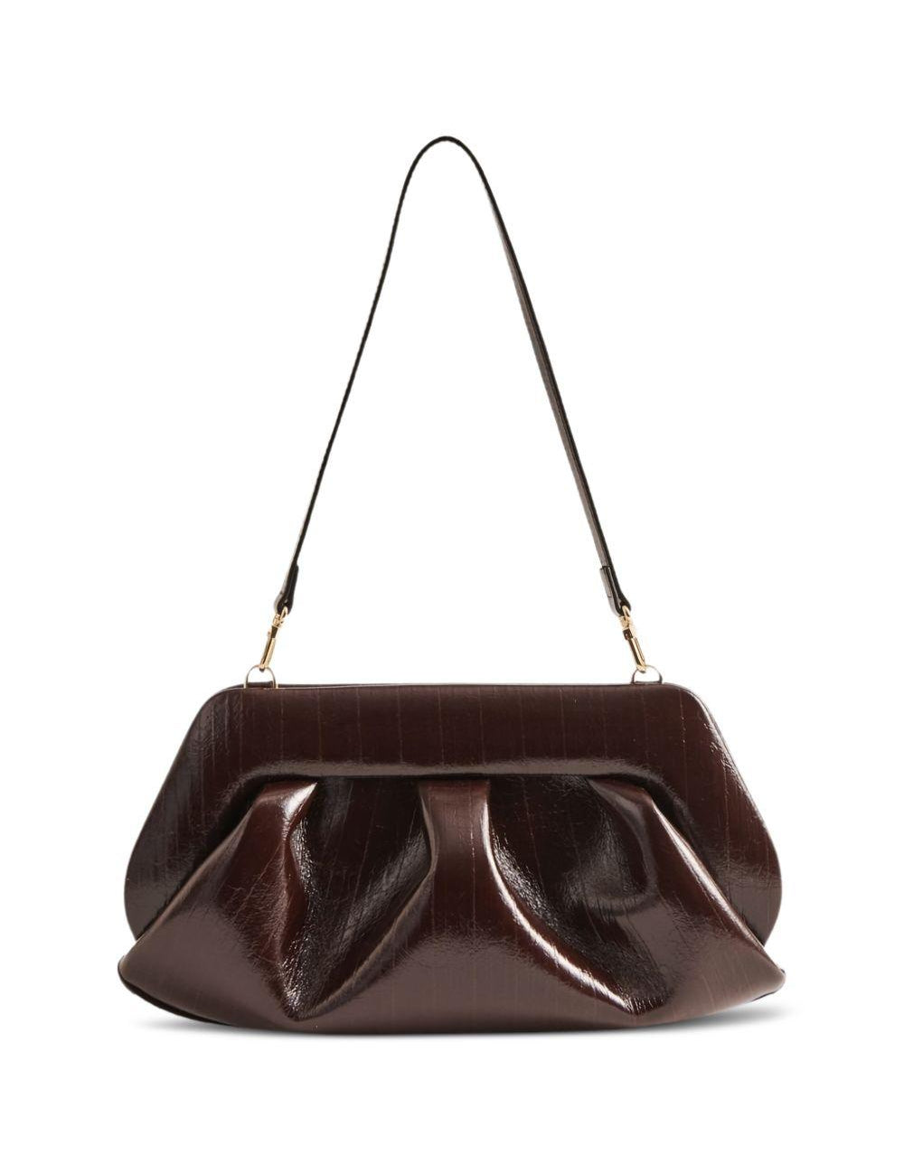 Clutch bios baguette in marrone Themoirè - donna 