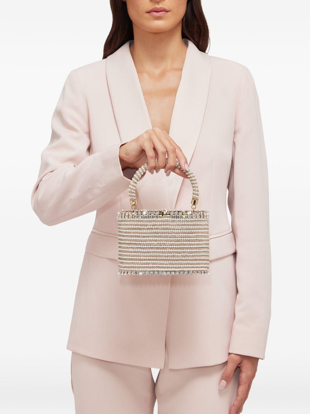 Borsa con cristalli Holli Libellula in oro rosa Rosantica - donna 