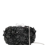 Clutch con decorazione in nero Self-Portrait - donna 