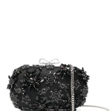 Clutch con decorazione in nero Self-Portrait - donna 