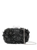 Clutch con decorazione in nero Self-Portrait - donna