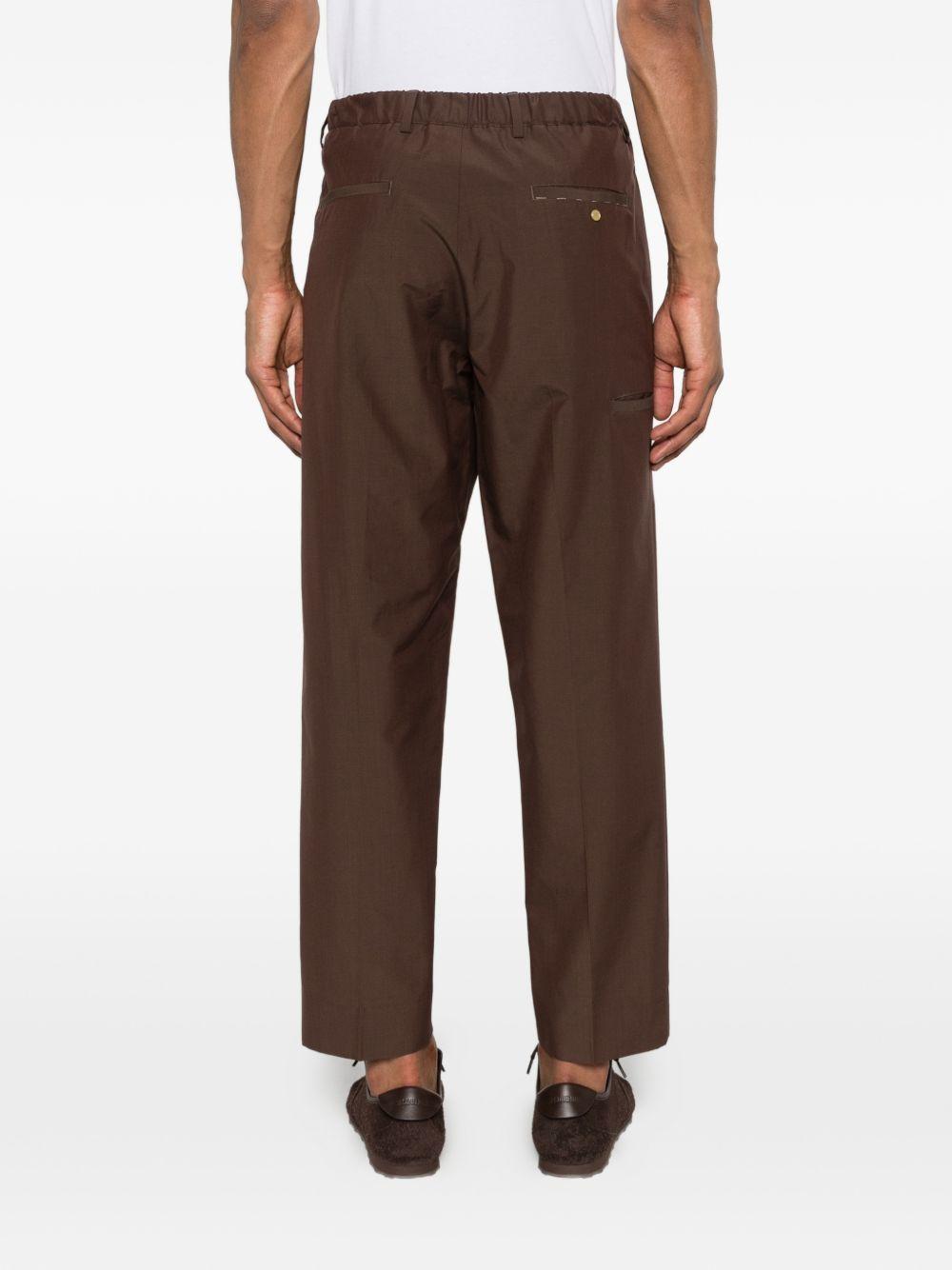 pantaloni diky in marrone grayed - uomo 