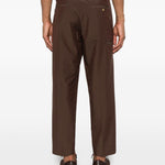 pantaloni diky in marrone grayed - uomo 