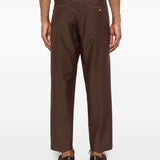 pantaloni diky in marrone grayed - uomo 