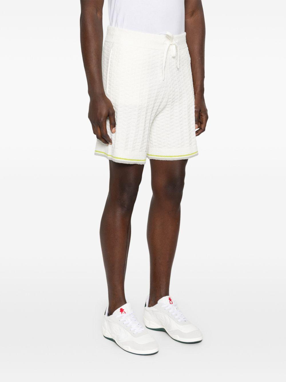 Shorts con coulisse in bianco Casablanca - uomo 