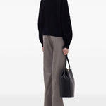 Maglione a collo alto Luke in nero Loulou de saison - donna 