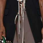 Pantaloni con piega stampata in marrone Dries van noten - donna 
