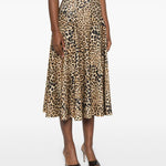 Gonna Grace in animalier marrone Norma Kamali - donna 