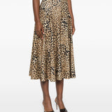 Gonna Grace in animalier marrone Norma Kamali - donna 
