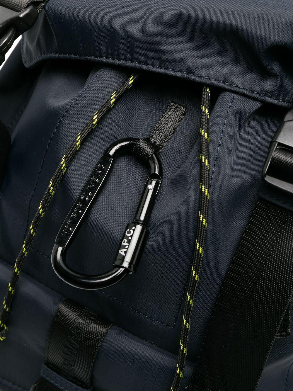 Zaino con logo e toppa treck in blu A.P.C. - uomo 