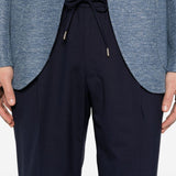 Pantaloni con coulisse e pieghe in blu Briglia 1949 - uomo 