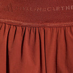 Shorts 2 in 1 con logo in rosso terracotta Adidas by Stella Mc Cartney - donna 