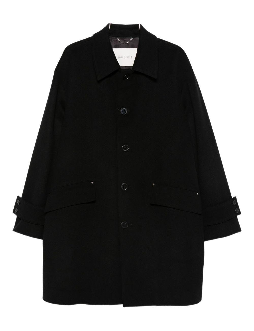 Cappotto monopetto in nero Mackintosh - uomo 
