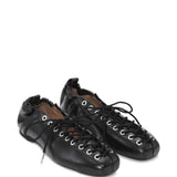 Ballerine stringate in nero Ganni - donna 