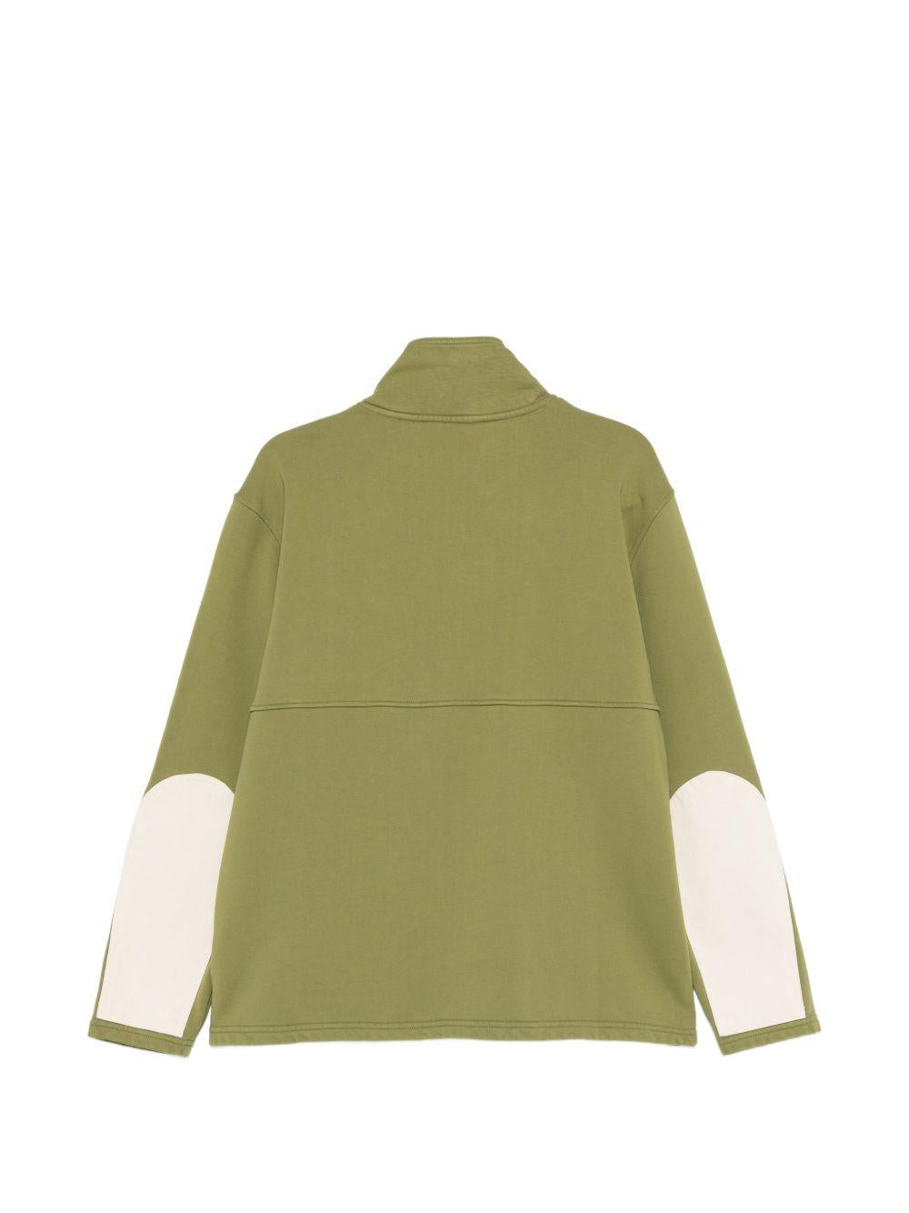 Felpa con zip in verde Namacheko - uomo 