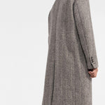 Cappotto monopetto con applicazione in grigio GOLDEN GOOSE - uomo 