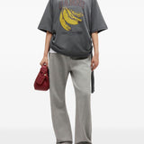 T-shirt con stampa in grigio Ganni - donna 