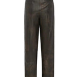 Pantaloni in pelle in marrone Alex perry - donna 