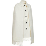 Cappotto co frange in bianco Toteme - donna 
