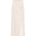 Abito lungo con decorazione color champagne Roland Mouret - donna 