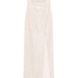 Abito lungo con decorazione color champagne Roland Mouret - donna 