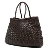 Borsa a mano santa cano in marrone Dragon diffusion - donna 