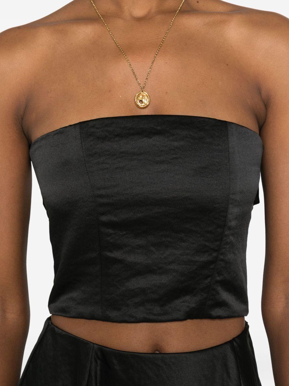 Top corto in nero Forte forte - donna 