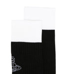 Calzini con logo in bianco e nero 