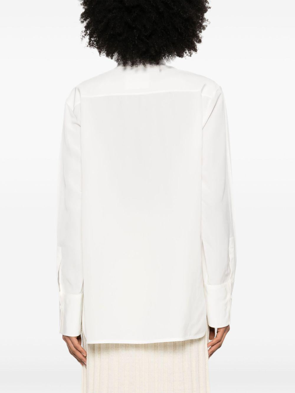 Camicia con fiocco in bianco Jil sander - donna 