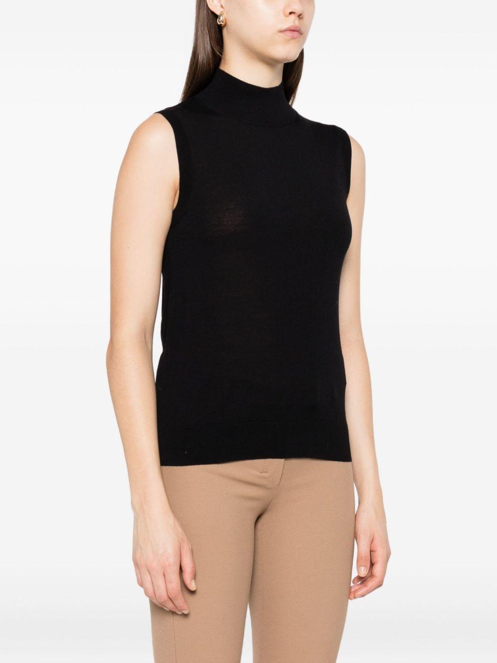 Top smanicato a collo alto in nero 's maxmara - donna 